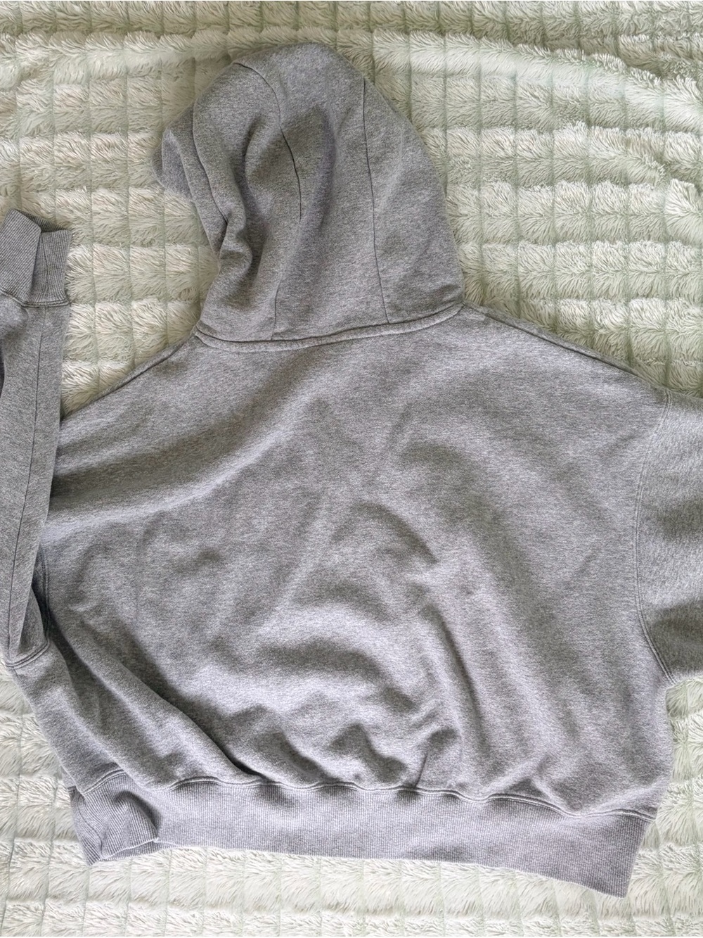 Nike Women's Gray Hoodie with White Swoosh - Picture 3 of 4